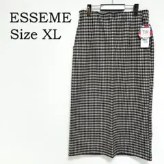 【新品 タグ付き / ESSEME】ギンガムチェック タイトスカ－ト XL