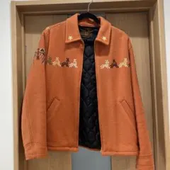 Callee & Co. オレンジ刺繍ジャケット Lのサムネイル
