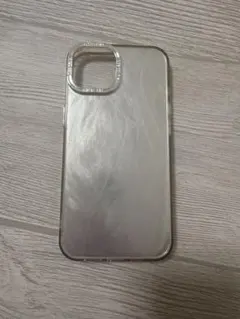 iPhone用ケース パール調 ホワイト