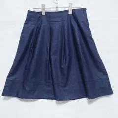 エスピービー フレアスカート ネイビー(L) 通勤 オフィス 上品のサムネイル