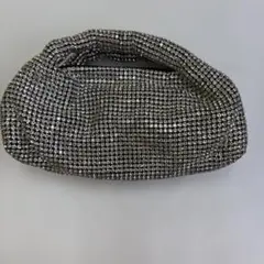 #シルバー ビジュー装飾 ⭕️クラッチバッグ