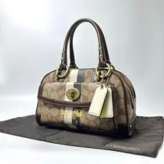 y2k COACH Signature Turnlock Handbag 886