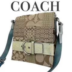 ✨美品 COACH コーチ　ショルダーバッグ　パッチワーク　斜め掛け　3690