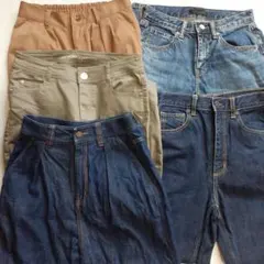 ジーンズ&パンツ5点まとめ売り【おまけ付き】