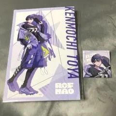 剣持刀也 ポストカード スクエア缶バッチ2点セット