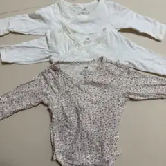 H&M ベビー肌着 3枚セット　長袖　ロンパース