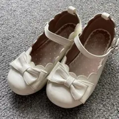 anyfam エニィファム　リボン付き フォーマルシューズ 19cm