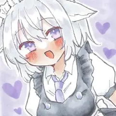 オリジナルイラスト　手描き　【めいど】