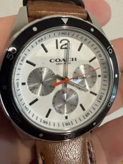 COACH クォーツ 腕時計 本体 ブラウンレザーのサムネイル