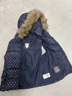 GAP 中綿ベスト ネイビー ドット