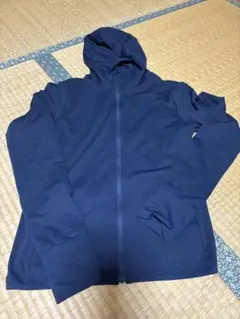 UNIQLO エアリズム フード付きパーカー M ネイビー