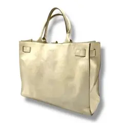 フルラ　ホワイトレザー　トートバッグ