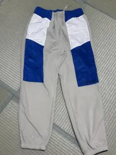 X-LARGE フリースジャケットセットアップ パンツ ベージュ青 Sサイズ