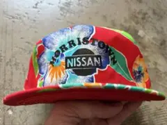 激レアプリント USA デッドストック NISSAN 企業系 トラッカーキャップ