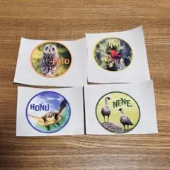 ハワイのゲームで貰った ステッカー シール 4種