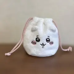 【匿名配送】ちいかわ フェイス巾着 ポーチ 小物入れ 化粧ポーチ