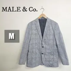 【美品】MALE & CO. ジャケット グレー イタリア製生地使用 メンズ M