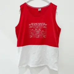 一度着用 GASP メッシュタンクトップ オレンジSサイズ（日本Mサイズ