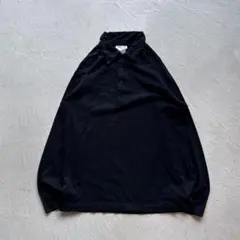 90s agnes b. homme black polo l/s 長袖ポロ 黒