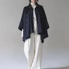 新品タグ付き】bedsidedrama 月世界旅行コート 2way ネイビー - メルカリ