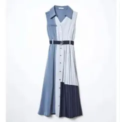 新品タグ付★レディアゼル　バイカラーノースリーブワンピース　M