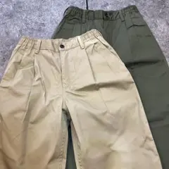 GU チノキャロットパンツ(丈標準64～72cm) 2着セットのサムネイル