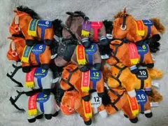 12点　サラブレッドコレクション　マスコットボールチェーン　ぬいぐるみ　馬　競馬