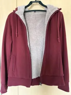 ユニクロ　フード付きフリースパーカー(L)