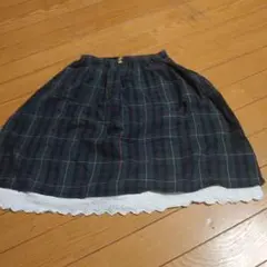 F.M.D 緑と黒のチェック スカート