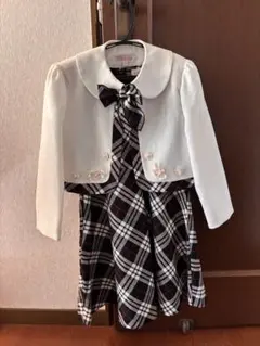 フォーマルドレスセット 白ジャケット付き　入学式　卒園式　120