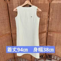 ラコステ　ノースリーブワンピース　膝丈ワンピース