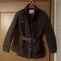 キルティングジャケット ベルト付き