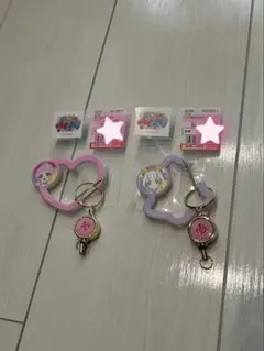 新品未使用　ひみつのアイプリ カラビナ付きキーリング　ひまり　リング姫