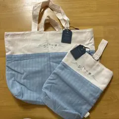 コトリストライプレッスンバックとシューズバック２点セット