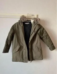 【最終値下げ】キッズ モッズコート ファー付き　Mサイズ