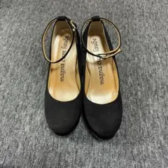 アンクルストラップハイヒール 黒