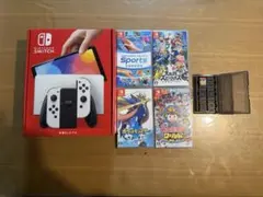 Switch有機ELとソフト5つ　おまけSDカード128G付き