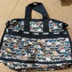 LeSportsac ボストンバッグ ポーチ付き 犬柄のサムネイル