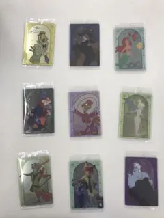 ディズニーキャラクター ホログラムカード 9枚セット