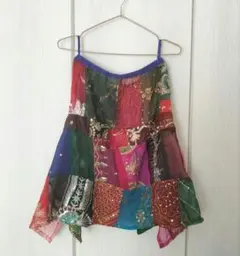 MALAIKA　パッチワーク シフォン キャミソール　ワンピースのサムネイル