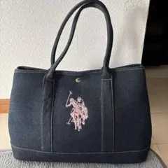US POLO ASSN デニム トートバッグ