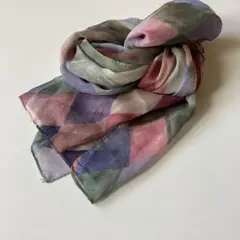 スカーフ　柔らかい肌触り　38×153㎝　柔らかな色合い　スケ感　オールシーズン
