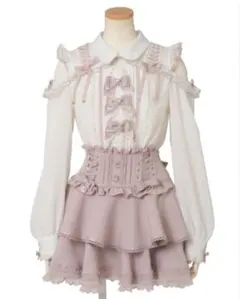 LIZLISA リズリサ レイヤード3つリボンブラウス 量産型