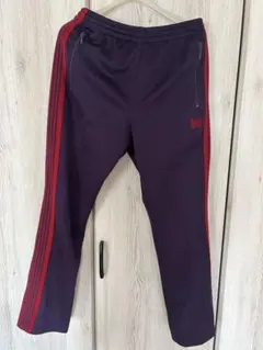 Needles トラックパンツ ナロー パープル/レッド 22AW LQ230 Needles（ニードルス） 22AW Narrow Track Pant ナロー トラック
