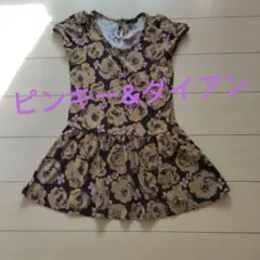 & by P&D ピンキー&ダイアン　花柄 チュニック 半袖　Mのサムネイル
