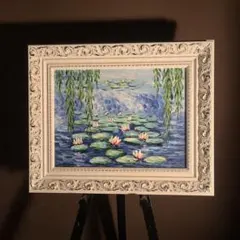 Claude Monet 睡蓮 人気絵画 アンティークフレーム付き - メルカリ