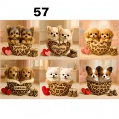 新柄‼️犬柄【57】パネル生地