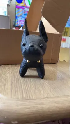 ノベルティ犬型キーホルダー ブラック