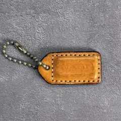 COACH mini leather hangtag charm vintage
