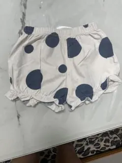 水玉模様フリル付きパンツ 95cm未満